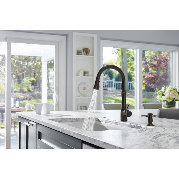 Kohler Bellera Berührungslose Küchenarmatur – Bronze Mit Ölschliff, Ausziehbar Mit Magnet-Docking